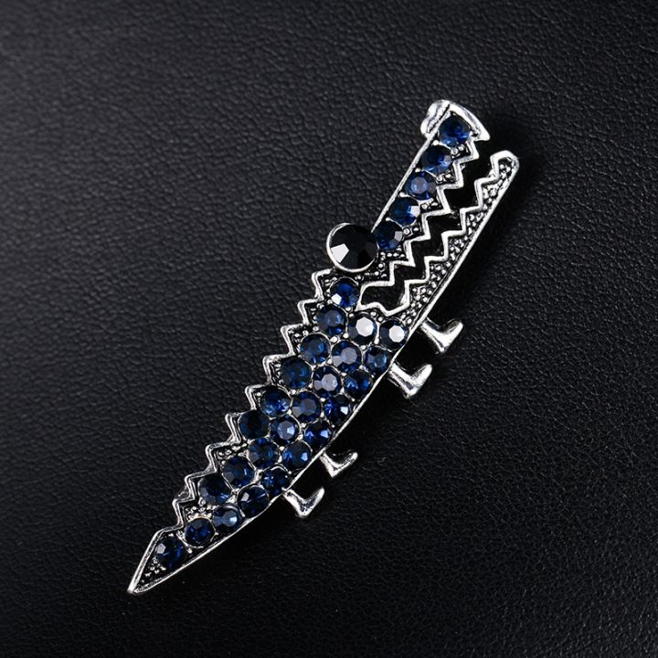 baiduqiandu-new-arrival-blue-and-black-rhinestones-crocodile-brooch-pins-fashion-accessories-jewelry