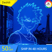 Anime Led Light My Hero Academia Bakugo for Bedroom Decor Birthday Gift Manga Gadget My Hero Academia Katsuki Bakugo 3d Lamp