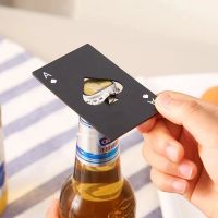 [A Boutique] 1PC Poker Card Beer Bottle Opener Portable Stainless Steel Corkscrew Kitchen Accessories Multipurpose Tools