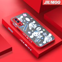 JIUMOO เคสสำหรับ VIVO Y72 5G Y52 5G Y75s 5G ลายสุนัขการ์ตูนน่ารักลายสุนัขลอเรลบางขอบสี่เหลี่ยมด้านข้างดีไซน์ใหม่มีน้ำค้างแข็งโปร่งใสกันกระแทกเคสมือถือแข็งปลอกซิลิโคนคลุมทั้งหมดกล้องป้องกันนุ่ม