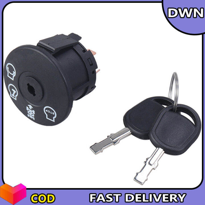 Lawn Mowers Tractor Ignition Switch 4 Position Starter Ignition Switch With 2 Keys 532193350
