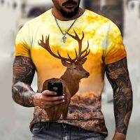 2022 Brand Mens Shirt Exclusive Design Christmas Christmas Elk Christmas Snowman Gift 3D Printing Loose Oversized 5XL