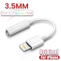 Original Headphone Adaptador For iPhone 14 13 12 11 X XS 8 Aux Audio Splitter For Lighting to 3.5mm Adapter Earphone Jack Cable