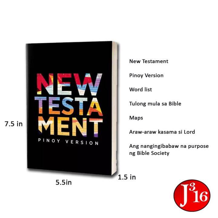 New Testament Pinoy Version Bible :7x1x5.2 Inches Pinoy NT260 | Lazada PH