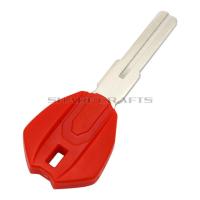 สีดำ/แดงกุญแจใบมีดสำหรับ DUCATI Blank Key มอนสเตอร์696 796 M1200S M1100S 821 848 1098 1199 1299อุปกรณ์เสริมรถจักรยานยนต์-สีดำ