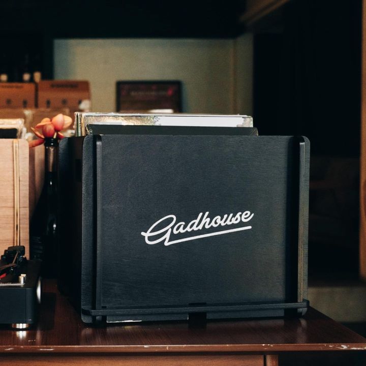 gadhouse-vinyl-storage-crat-black-สีดำ-ลังไม้-ลังไม้ใส่แผ่นเสียง-ลังไม้เก็บแผ่นเสียง