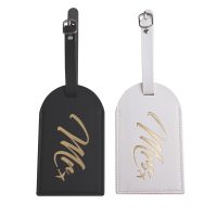 【DT】 hot  Leather Suitcase MR MRS Luggage Tag Label Bag Pendant Handbag Portable Travel Accessories Name ID Address Tags LT45