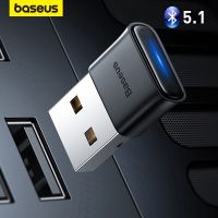 Baseus อะแดปเตอร์เครื่องรับส่งสัญญาณ BA04 USB ตัวแปลงบลูทูธบลูทูธ5.1หูฟังเชื่อมต่อไร้สายอะแดปเตอร์เสียงเพลง