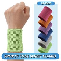 Summer Ice Cooling Wrist Sweatband Tennis Sport Wristband Volleyball Gym Wrist Brace Support Sweat Band Towel Wrist Protect