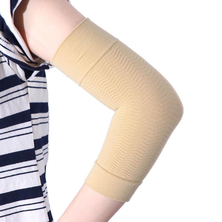 QINDALLE Women Weight Loss Workout Toning Arm Wraps Elastic Protector Slimming  Massager Support Elbow Sock Improve Shaper Sleeve Arm Warmers Compression Arm  Sleeves