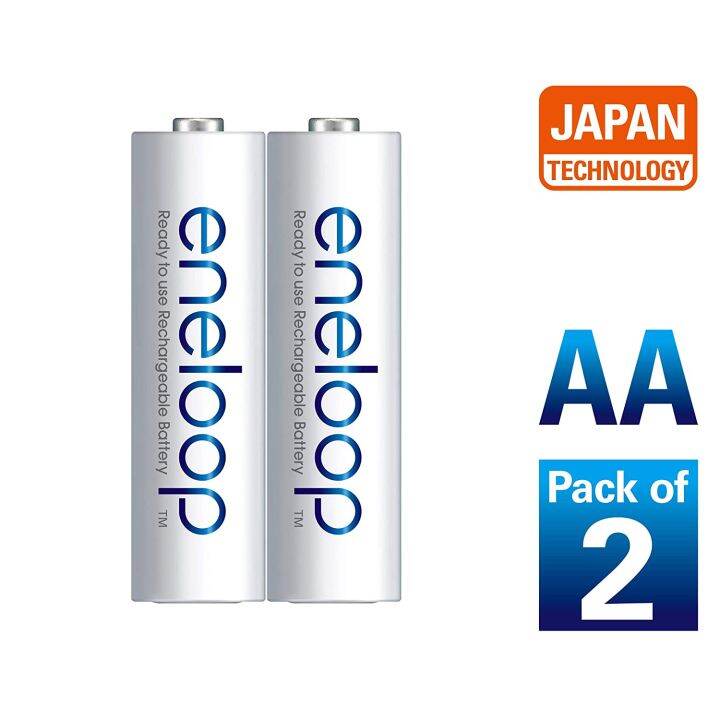 panasonic-battery-rechargeable-eneloop-genuine-ถ่านชาร์จเอเนลูป-aa-ของแท้-ประกันศูนย์-1ปี-2ก้อน