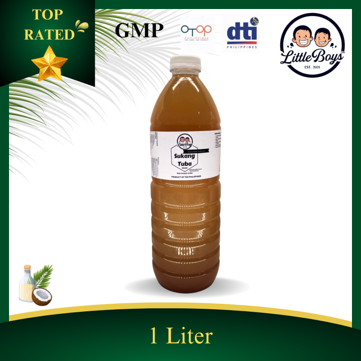 1 Liter Sukang Tuba Coconut Sap Vinegar CHEMICAL FREE Made from