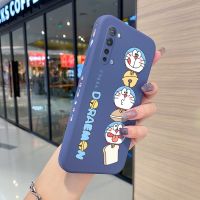 Yiเวปไซต์สำหรับ OPPO Find X2 Lite Reno 3 Pro 5G Find X2 Neo เคสการ์ตูนโดราเอมอนเคสโทรศัพท์ด้านข้างแมวขอบสี่เหลี่ยมเคสซิลิโคนกันกระแทกเคสฝาหลังแบบเต็มกล้องป้องกันซอฟท์เคส