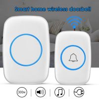 ✔ Home Intelligent Wireless Doorbell with Transmitter Remote Door Chime 38 Chimes Alarm Door Bell campainha sem fio дверной звонок