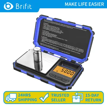 Brifit Digital Milligram Scale, 50g Portable Mini Scale, 0.001g Precise  Graduation, Professional Pocket Scale with 50g Calibration Weights Tweezers