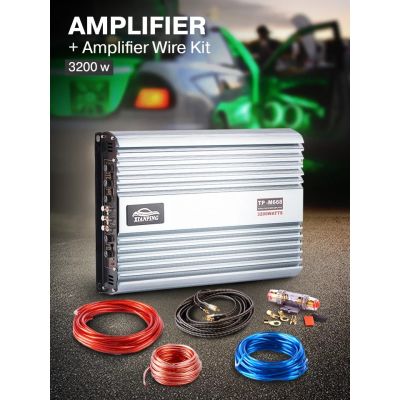 (Wowwww++) เครื่องขยายเสียงแอมป์พลิฟายเออร์พร้อมสายต่อ Amplifier + Amplifier Wire Kit ราคาถูก เครื่อง ขยาย เสียง เครื่องขยายเสียง หูฟัง อื่น ๆ