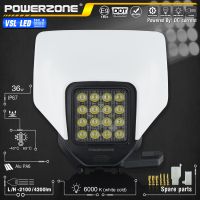 Powerzone ไฟหน้ารถมอเตอร์ไซค์ไฟหน้ารถมอเตอร์ไซค์แบบ LED แสง Supermoto Fairing สำหรับ Husqvarna FC TC TE จักรยานยนต์วิบากโมโตครอสไฟหน้ารถมอเตอร์ไซค์แบบ LED Enduro