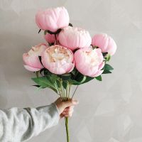【CC】 10 Core-spun Bouquets for Room Dining Table Wedding Decoration Fake Artificial Flowers