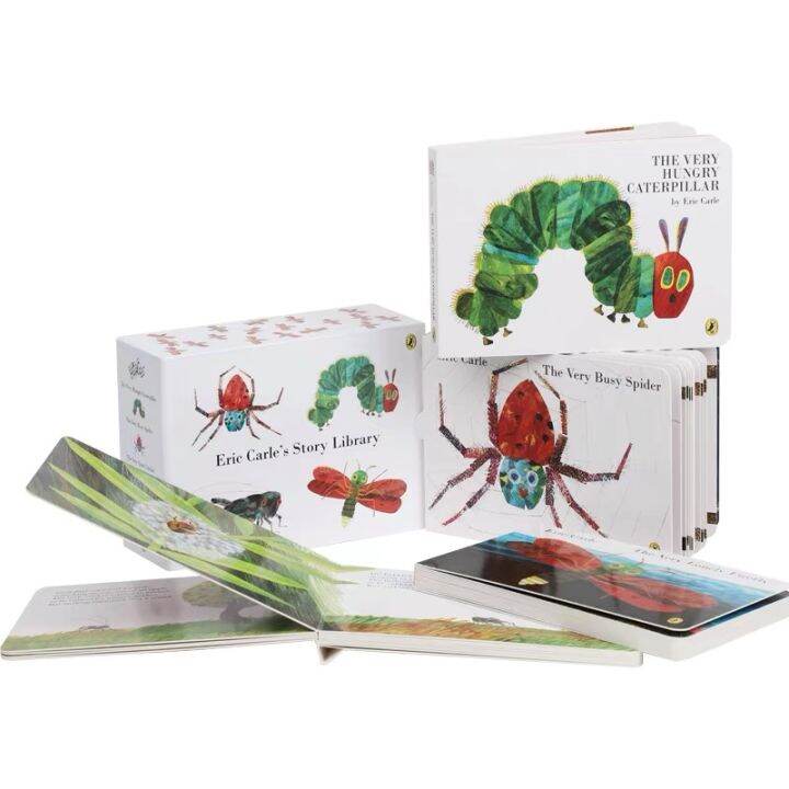 eric-carle-s-story-library-box-set-เซตรวม4เล่ม-หนอนจอมหิว-the-very-hungry-caterpillar-หนังสือภาษาอังกฤษ-บอร์ดบุ๊คภาษาอังกฤษ