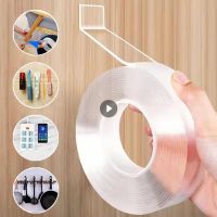 1/2/3/5M Nano Tape Double Sided Tape Reusable Transparent No Trace Waterproof Adhesive Tape Cleanable Kitchen Bathroom Supplies