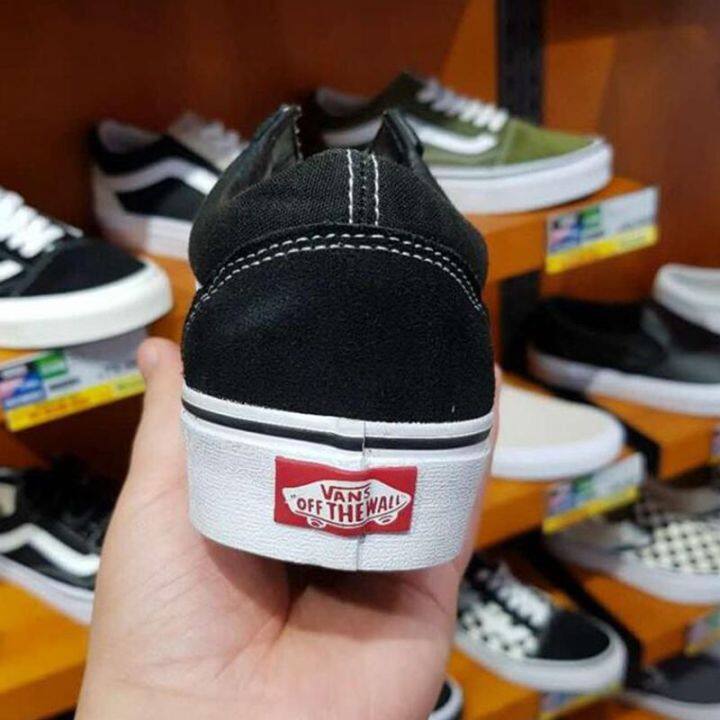 ของแท้-vans-old-skool-รองเท้าบอร์ด-ผู้ชายและผู้หญิงรองเท้าผ้าใบแบบสบาย-ๆ