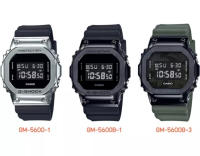 Casio G-Shock นาฬิกาข้อมือผู้ชาย สายเรซิ่น รุ่น GM-5600 SERIES (GM-5600,GM-5600B,GM-5600-1,GM-5600B-1,GM-5600B-3)