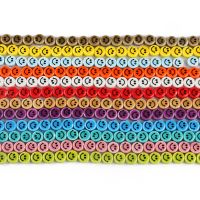 【LZ】 30 pçs multicolorido smiley rosto feliz contas de cerâmica espaçador disco contas para diy artesanal jóias pulseira colar artesanato fazendo