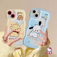 เคสโทรศัพท์มือถือ แบบนิ่ม ลายการ์ตูนหมีพูห์น่ารัก สําหรับ Oppo A55 A95 A77s A16 A15 A74 A96 A54 A1k A57 A16K A5 A9 2023 A3s A72 A76 A12E A35 A12 A7 A16s A5s A52 Reno 8 7 6 A53 A15s ฝาครอบ