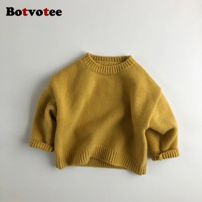 Botvotee 2023 Fall Kids Sweaters Boys or Girls Clothes Knitwear Sweaters Pullover Knitted 24 Months Children Outerwear Sweater