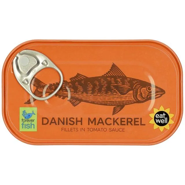 M&S Danish Mackerel Fillets in Tomato Sauce 125g x1 Marks and Spencer