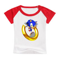 Sonic The Hedgehog 3-12Y แขนสั้นเสื้อยืดสำหรับเด็กผู้หญิงเสื้อผ้าเด็กชายการ์ตูนพิมพ์ Top Crew คอแขนสั้นฤดูร้อน5185