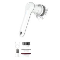 Electric Spin Scrubber,With 4 Replaceable Cleaning Brush Heads for Bathroom Kitchen Toilet Bathtub Tile Sink Wall