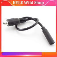 KYLE Wild Shop 20cm 3.5mm Stereo Female to Screw Female Headphone Extension Cable Aux Cable Audio Cable Power Line With Screw Nut