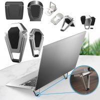 2pc Metal Foldable Laptop Stand PC Laptop Cooling Base Universal Non-slip Bracket for Notebook Holder Feets Computer Accessories Laptop Stands