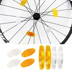 Hot Selling Road Bike Warning Spoke Safety Reflector Light MTB Bicycle  Wheel Rim Reflective Clip Reflector Light Cycling Accessories