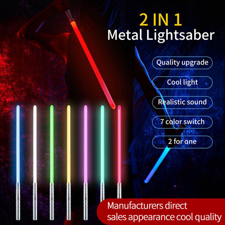 rgb-star-wars-lightsaber-พรีเมี่ยมอลูมิเนียมชาร์จ-lightsaber-led-กระพริบ-2-ใน-1-7-15-พลังที่มีสีสัน-fx-ดวลมีดทหารของเล่นเด็กชุดของขวัญของเล่น