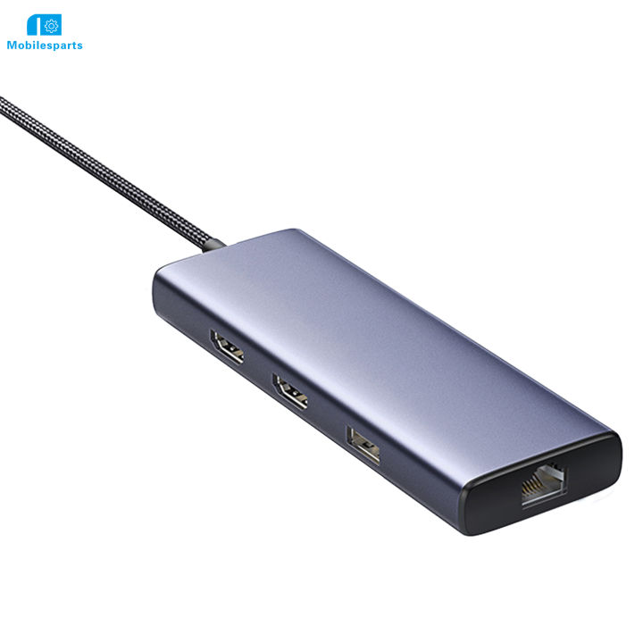 usb-c-ฮับตัวแปลงแบบหลายพอร์ตชุดแปลง-usb-ตัวแยกสำหรับสำนักงานบ้านทุกที่ที่คุณต้องการ-สายเคเบิลเครือข่ายส่งใน24ชั่วโมง