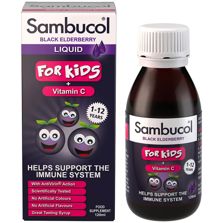 Sambucol Kids Formula Vitamin C, 120ml (1-12y, UK) [Exp 02/2024]
