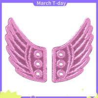 March Veli Shy เด็ก Foils รองเท้าสนีกเกอร์ Angel Wing เด็กผู้หญิงอุปกรณ์ DIY ตกแต่งเสื้อผ้าเด็กผู้ชาย