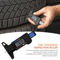 ┋✻ Car Tire Meter 25mm Thickness Gauge Large Display Automobile Tire Wear Detection High Precision Digital Tread Depth Gauge