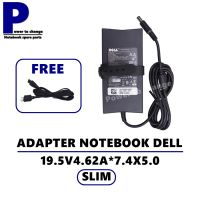 ADAPTER NOTEBOOK DELL 19.5V4.62A*7.4X5.0 SLIM  / สายชาร์จโน๊ตบุ๊ค เดล + แถมสายไฟ