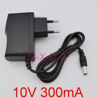 สินค้าขายดี1ชิ้น10V 300mA AC 100V-240V ตัวแปลงพลังงานสลับอะแดปเตอร์ DC 10V 300mA แหล่ง0.3A ปลั๊กอียูดีซี5.5Mm X 2.1Mm-2.5Mm