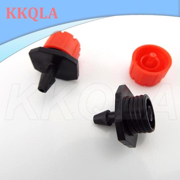 qkkqla-50pcs-4-7-pe-hose-water-sprinkler-micro-flow-dripper-8-holes-drip-head-scattering-spray-irrigation-self-watering-kit