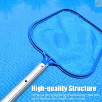 Zone Pool Skimmer Net with Telescopic Pole Removal Leaf Rake Swimming Pool Ponds Fast Cleaning Tool with Heavy-Duty Aluminium Frames Deep Mesh Nets