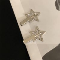 2/4pcs Harajuku Hollow Metal Star Pentagram Hair Clip for Women Vintage Punk Sweet Cool Aesthetic Hairpin Y2K Hair Accessories Hair AccessoriesTH