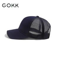 หมวกหมวกเบสบอล COKK ผู้ชายผู้หญิงฤดูร้อนหมวกกันแดดลายพรางกลางแจ้งสีทึบหมวกตาข่ายผ้าระบายอากาศกระดูกหมวกแก็ปชาย