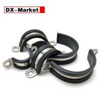 【CW】 【20mm Width】304 Stainless Steel Cable Saddle Clamp Rubber Hose Clamps C003