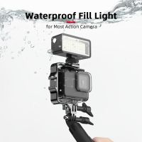 Vamson โคมไฟ LED กันน้ำกางเกงในดำน้ำ40ม. สำหรับกล้อง Gopro Hero 11 9 10 DJI OSMO Action 3เติมไฟกล้อง