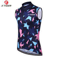 X-Tiger 100 Polyester Sleeveless Cycling Vest Racing Bicycle Clothing Anti-UV Cycling Jersey Summer MTB Bike Clothes 2019