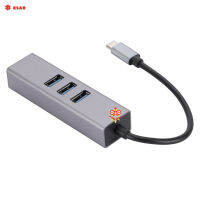 Usb3.0 To Rj45เครือข่ายพอร์ต Usb Splitter Type-C Docking Station การ์ดเครือข่าย Gigabit 3พอร์ต Usb3.0 Hub